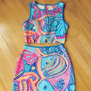 Lilly Pulitzer Multi Title Wave Dress